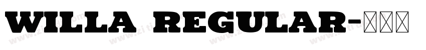 Willa Regular字体转换